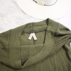 Free People Tops - We the Free Free People Green Kate Thermal Top Free People Tops - We the Free Free People Green Kate Thermal Top